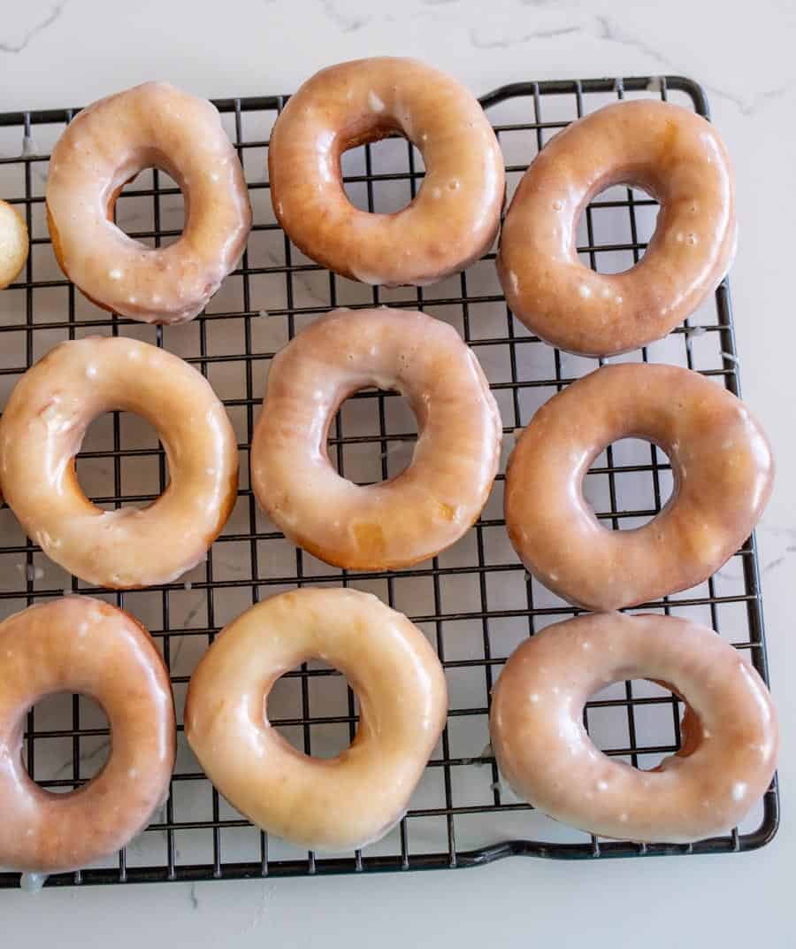 galzed donuts on a wire rack