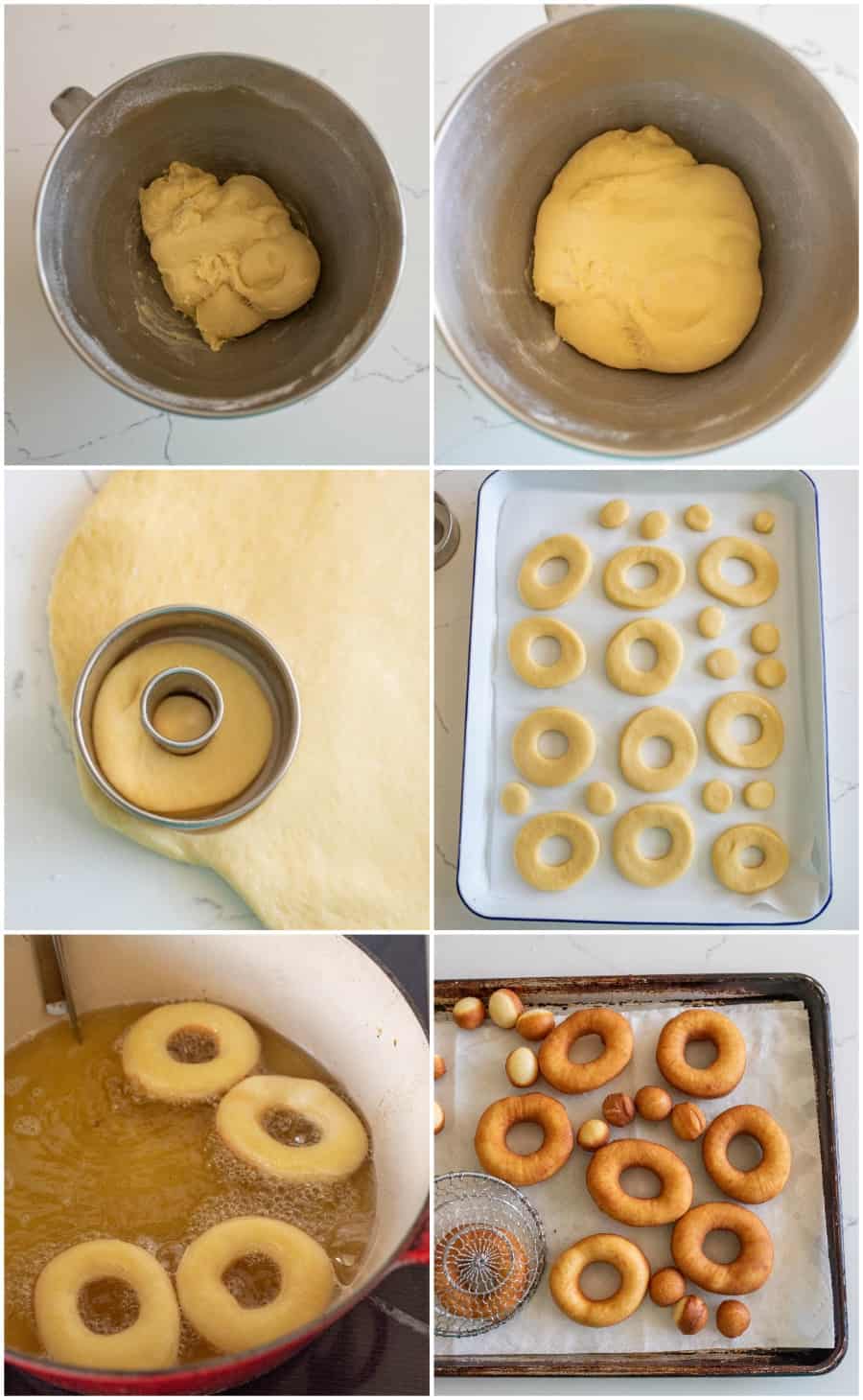 steps to make sourdough donuts at home