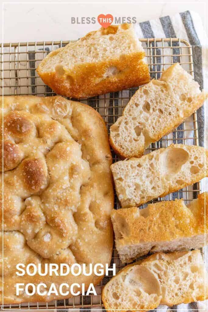 sourdough focaccia recipe pin