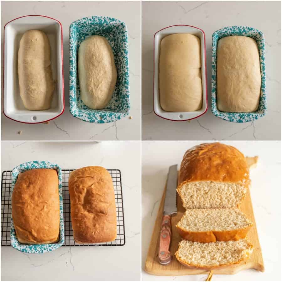 homemade bread collage image