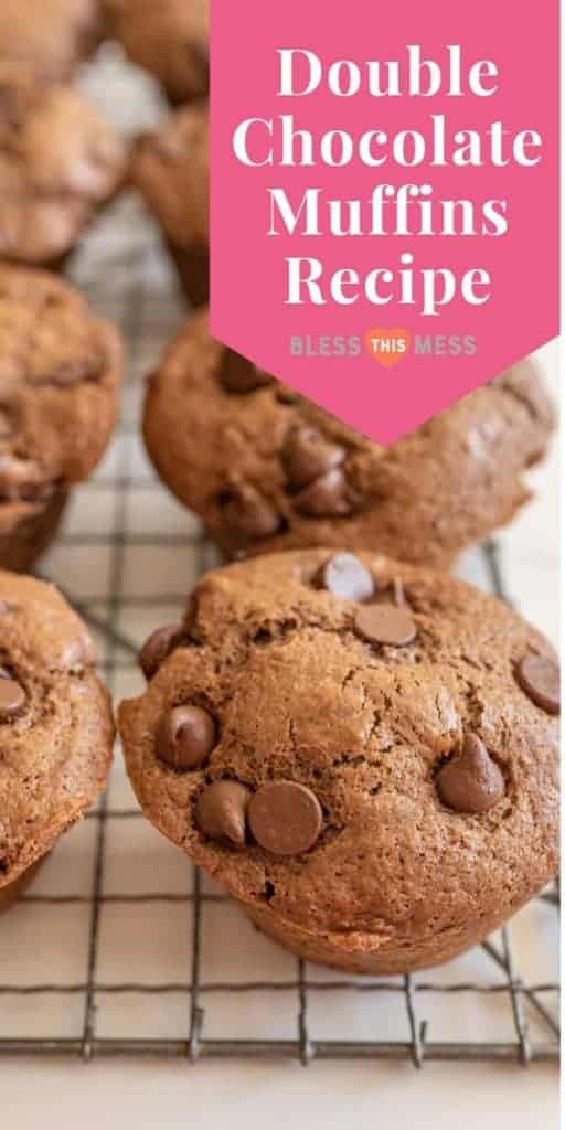 large photo of sourdough muffins with title on top