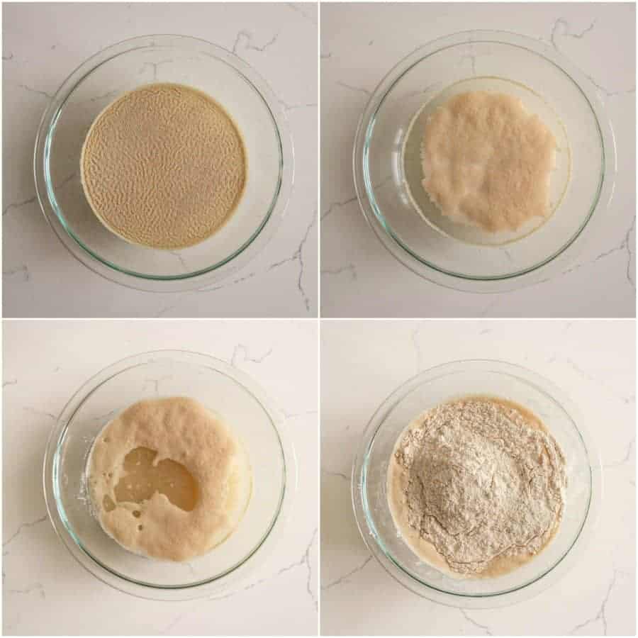 how to make bread dough collage image