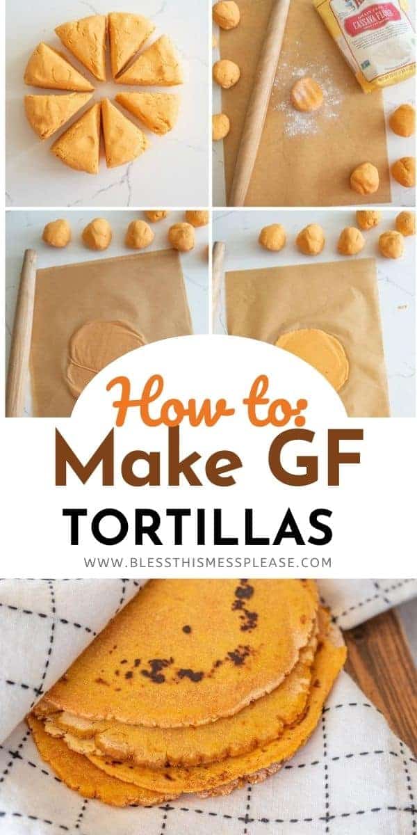 how to make gluten free tortilla collage with words