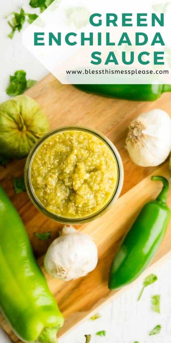 Green Enchilada Sauce (Quick & Easy) Bless this Mess