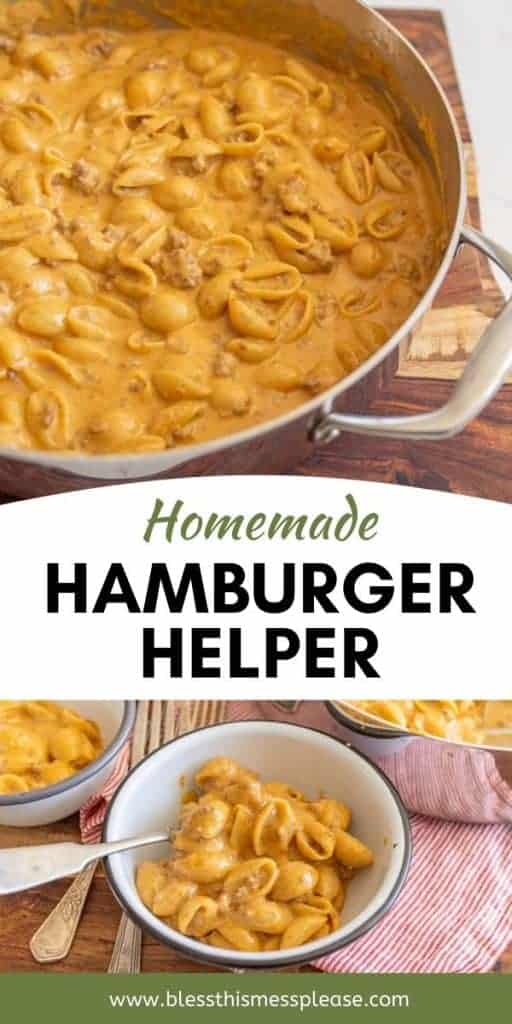 pin of "easy hamburger helper recipe"