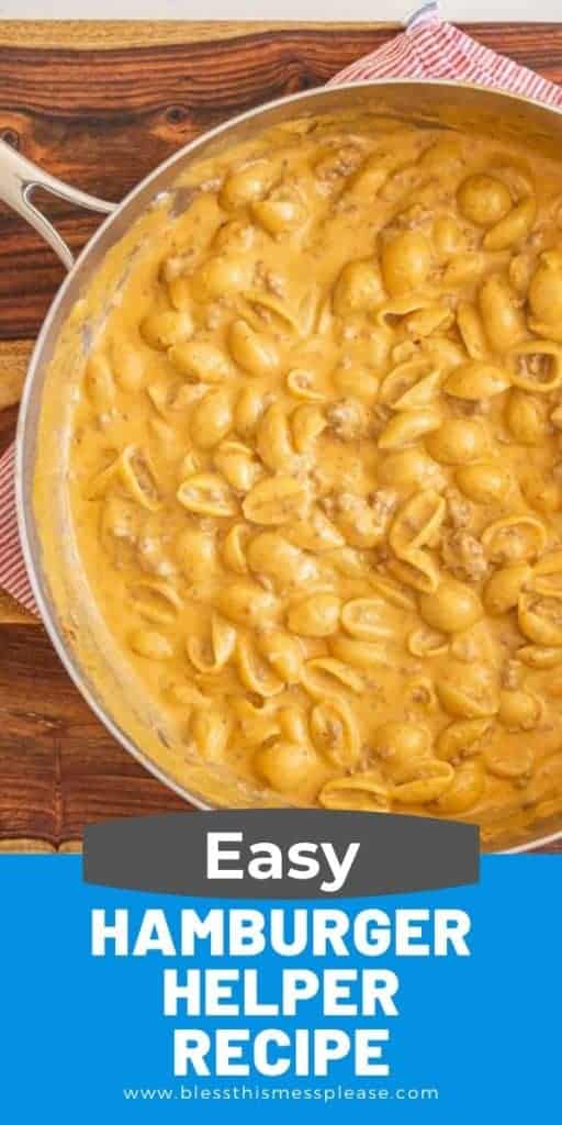 pin of "easy hamburger helper recipe"