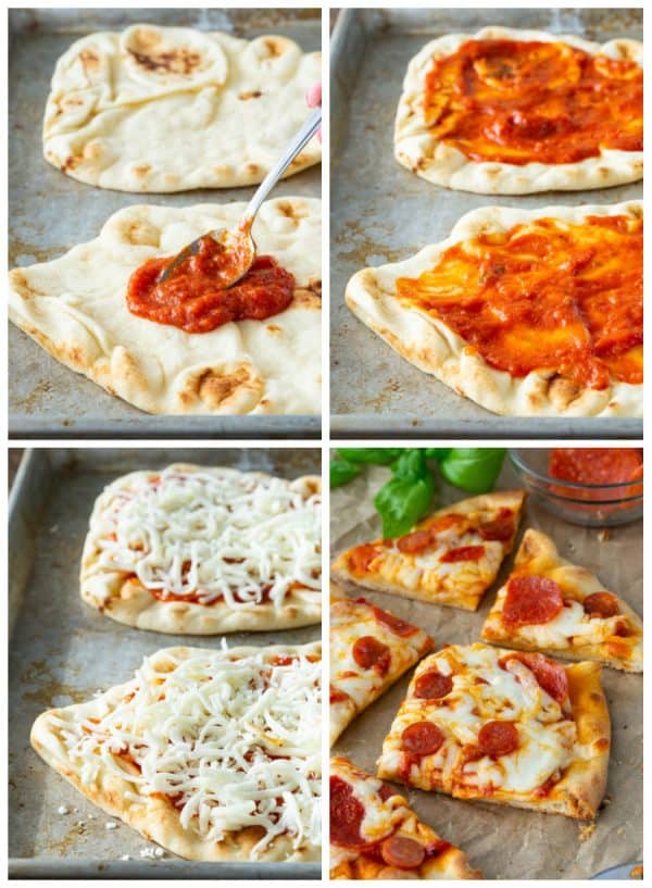 Quick & Easy Pepperoni Flatbread Pizza Recipe — Bless this Mess