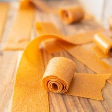 rolled dried fruit leather