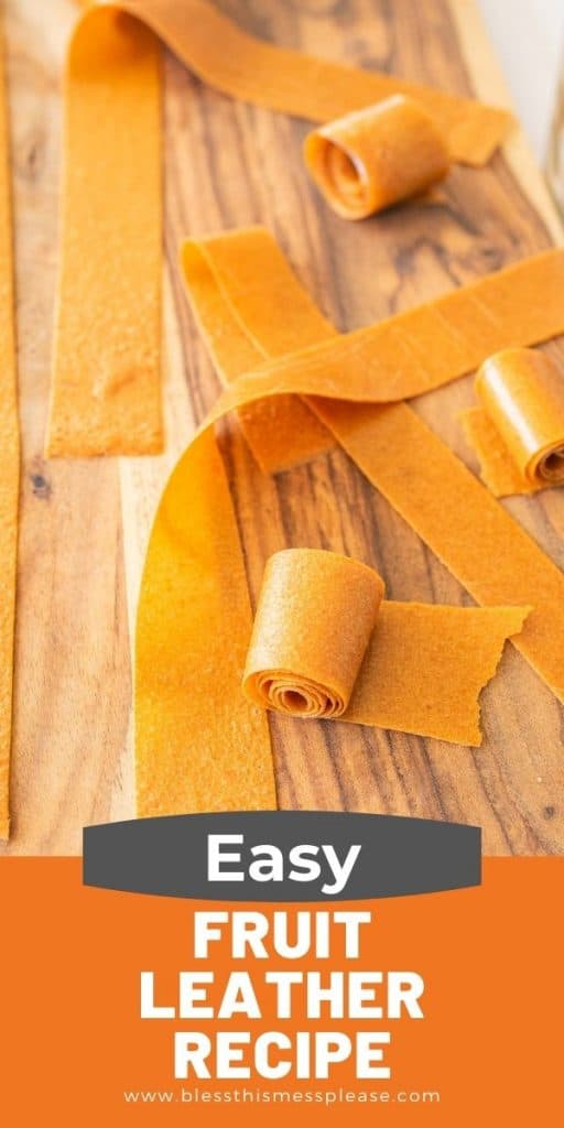 pin for how to make easy fruit leather recipe