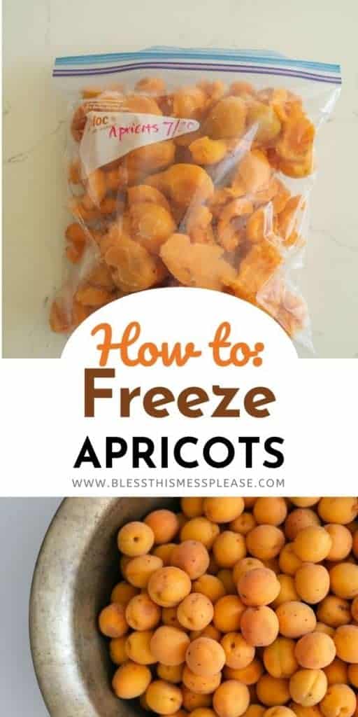 how to freeze apricot pin