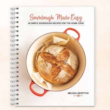 a photo of "sourdough made easy" the cookbook
