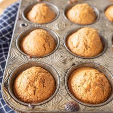 baked sourdough muffins