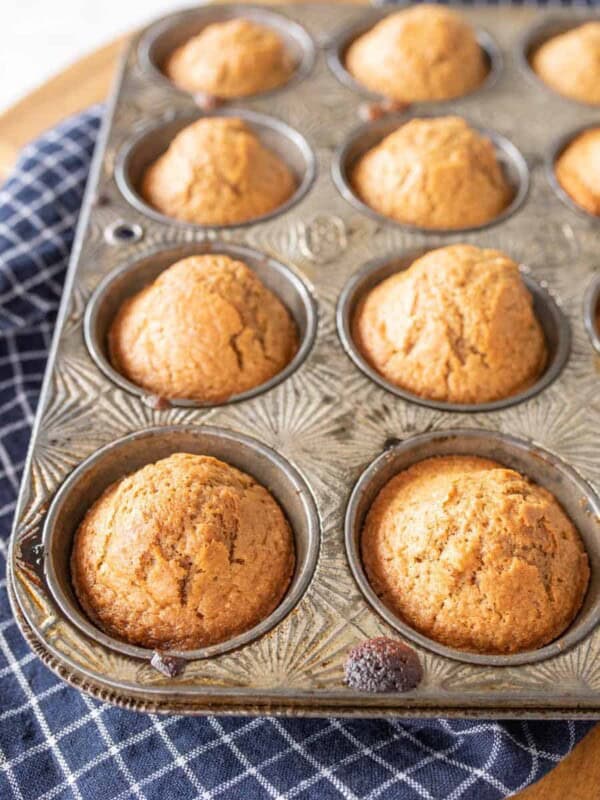 baked sourdough muffins