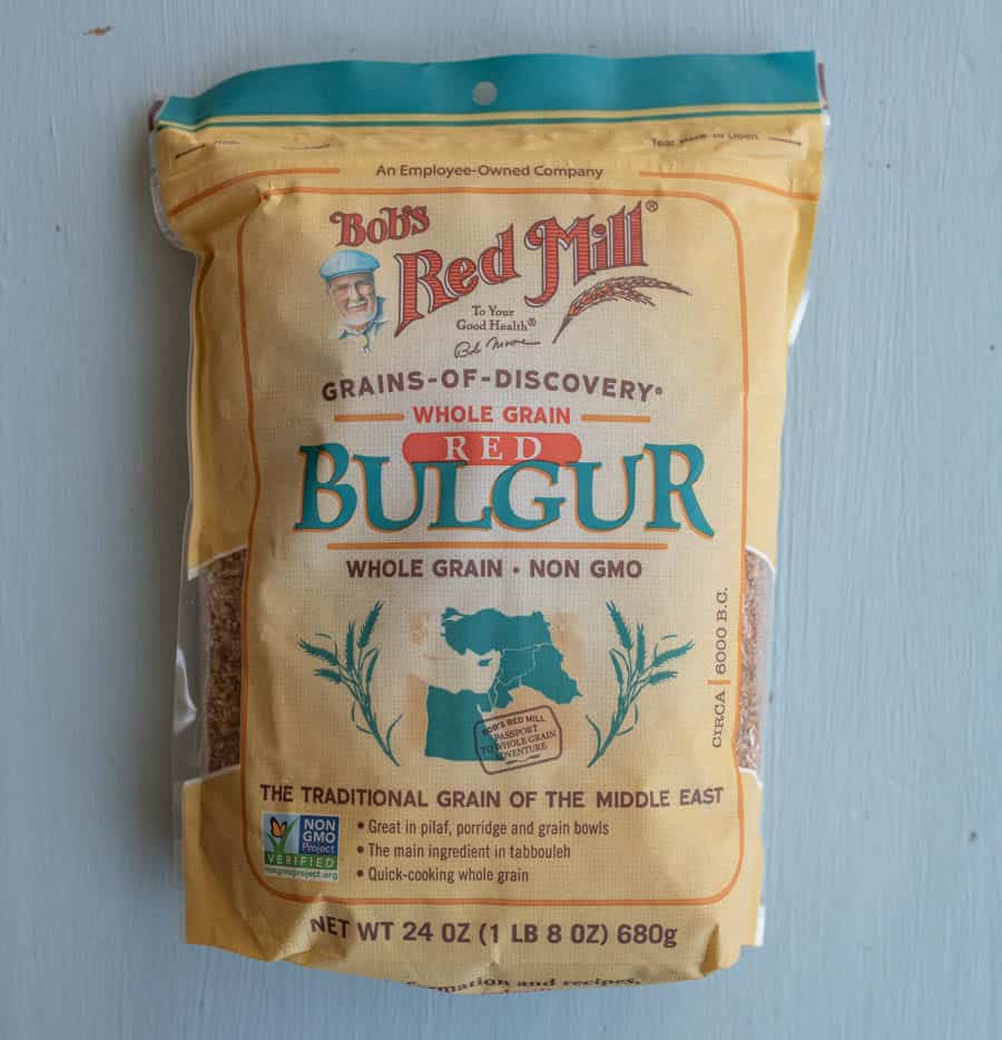 bag of bob's red mill red bulgur which is cracked wheat