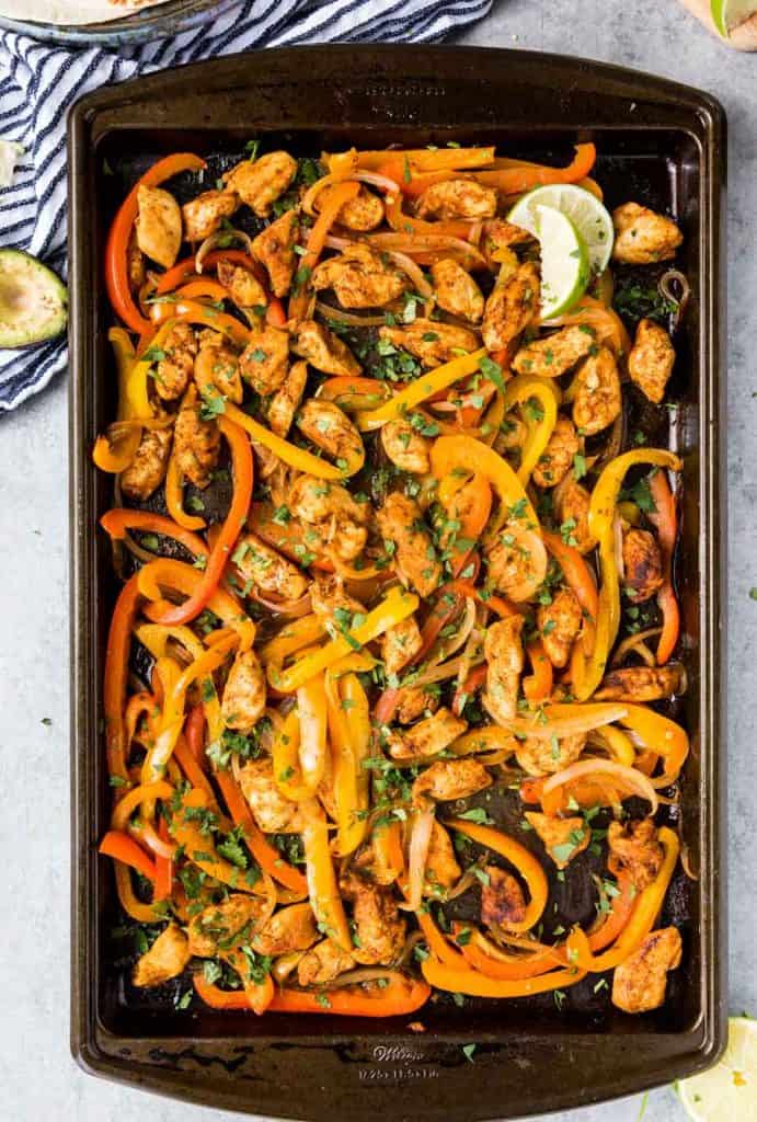 Best Sheet-Pan Chicken Fajitas Recipe - How To Make Sheet-Pan