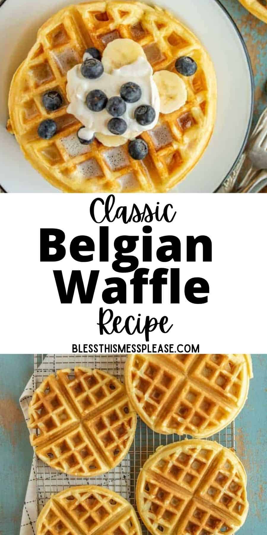 Classic Belgian Waffle Recipe | Best Homemade Belgian Waffles