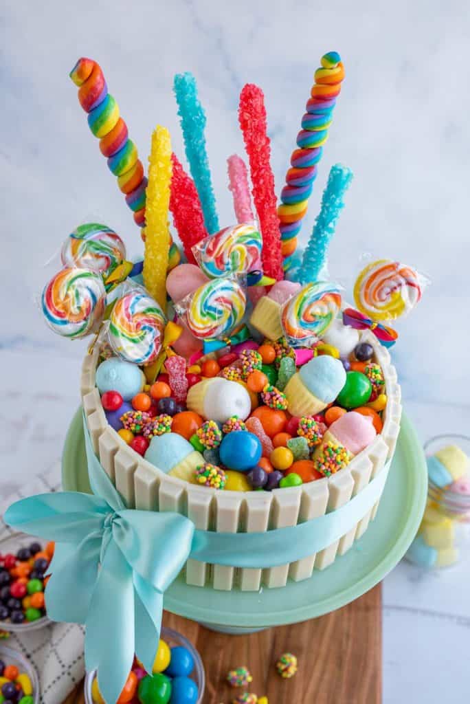 Amazon.com: DGP Rainbow Cotton Candy Cake Birthday Cake Celebration Cake :  Grocery & Gourmet Food