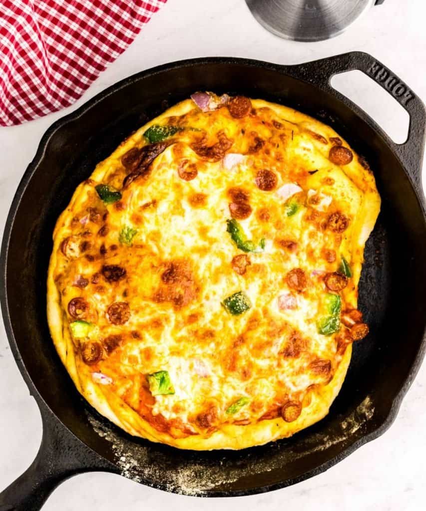 Cast Iron Skillet Pizza - Upstate Ramblings