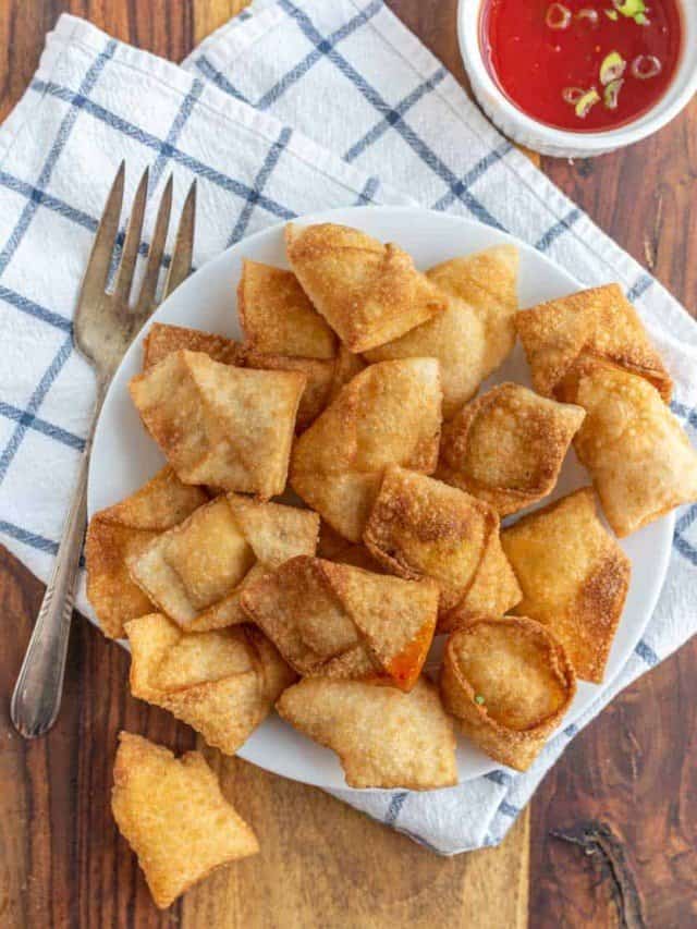 Fried Wonton Recipe — Bless this Mess