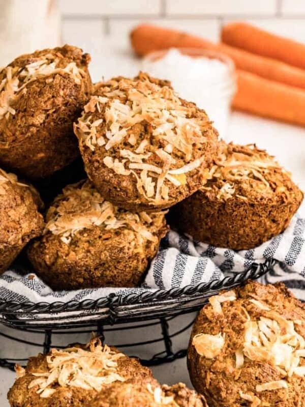 morning glory muffins in a bowl