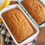 two loaves of banana bread