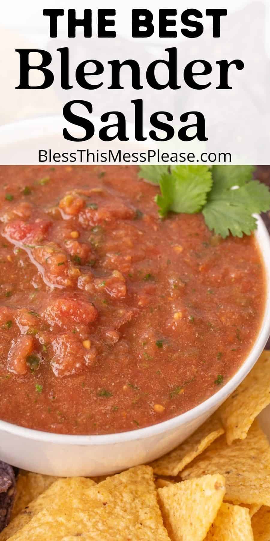 The Best Blender Salsa Recipe Easy Homemade Salsa Recipe
