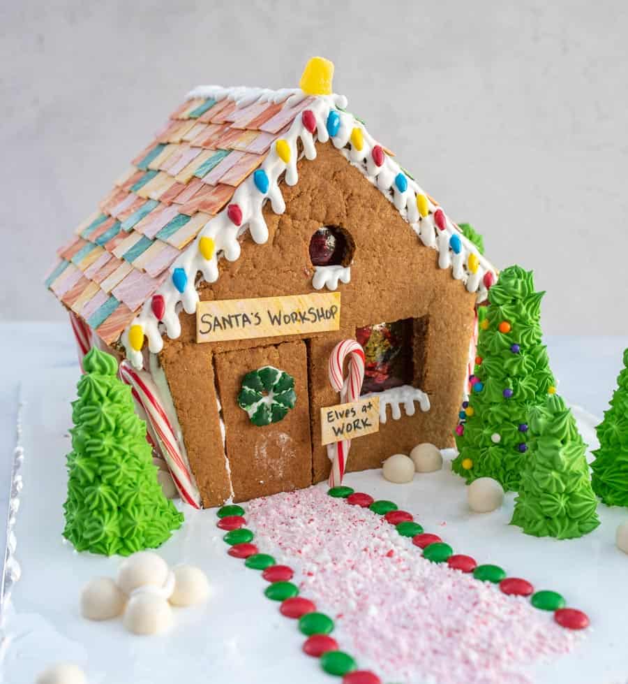 How to Make A Milk Carton Gingerbread House (With Free Printable!)