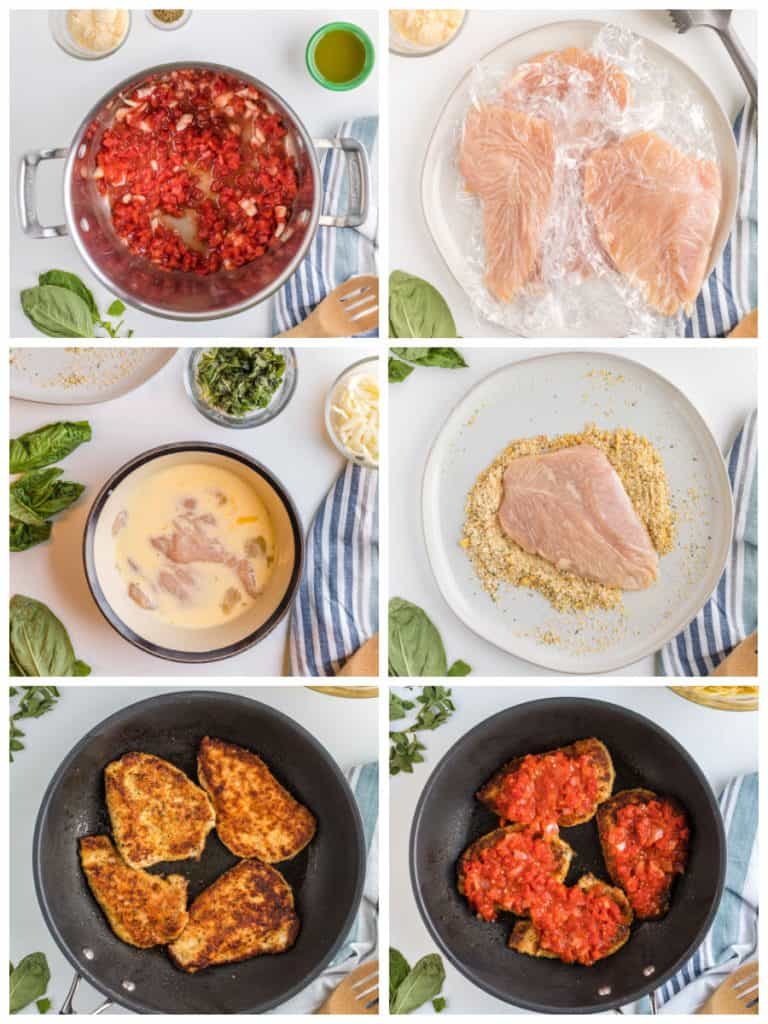 Easy Skillet Chicken Parmesan Recipe — Bless this Mess