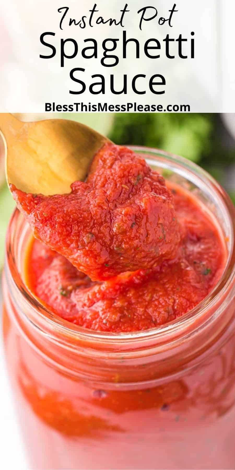 Instant Pot Spaghetti Sauce — only 10 MINUTE cook time!