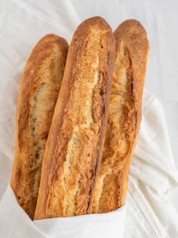 3 loaves of french baguette