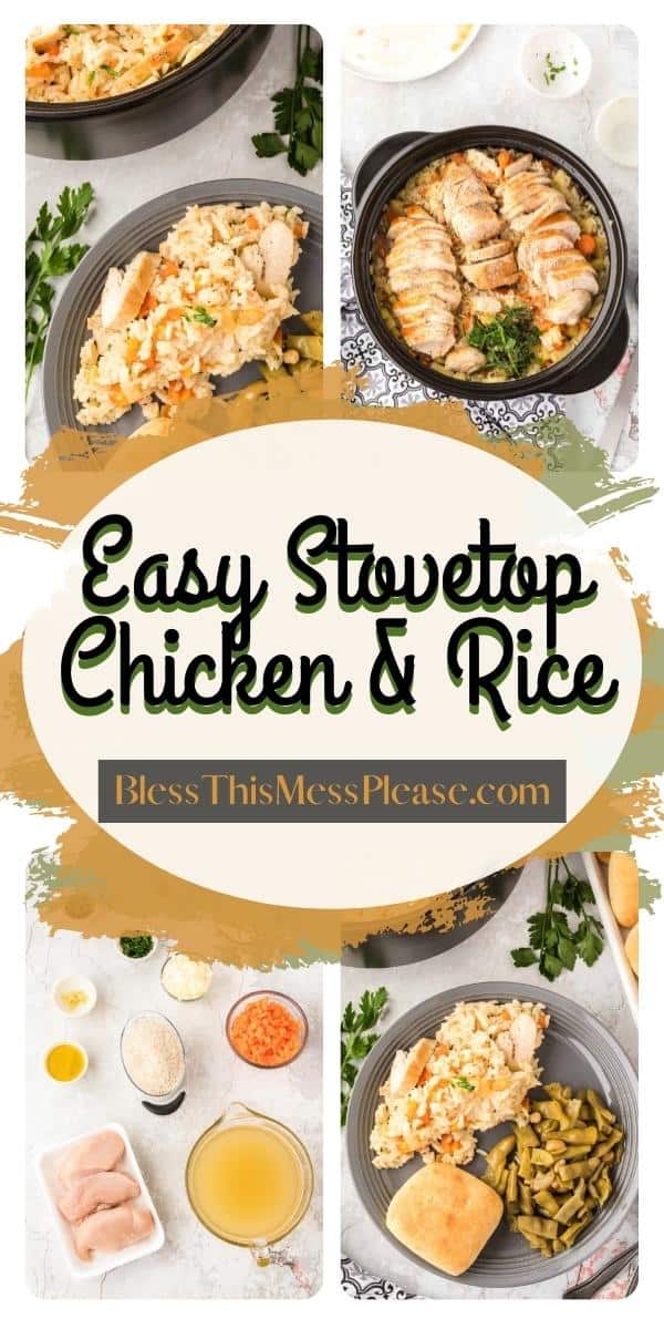 Stove Top Chicken and Rice Easiest Chicken and Rice Dinner Recipe