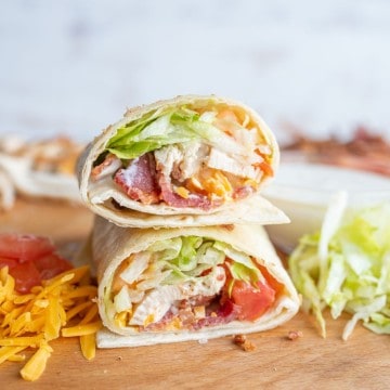 Chicken Wrap with Bacon and Ranch