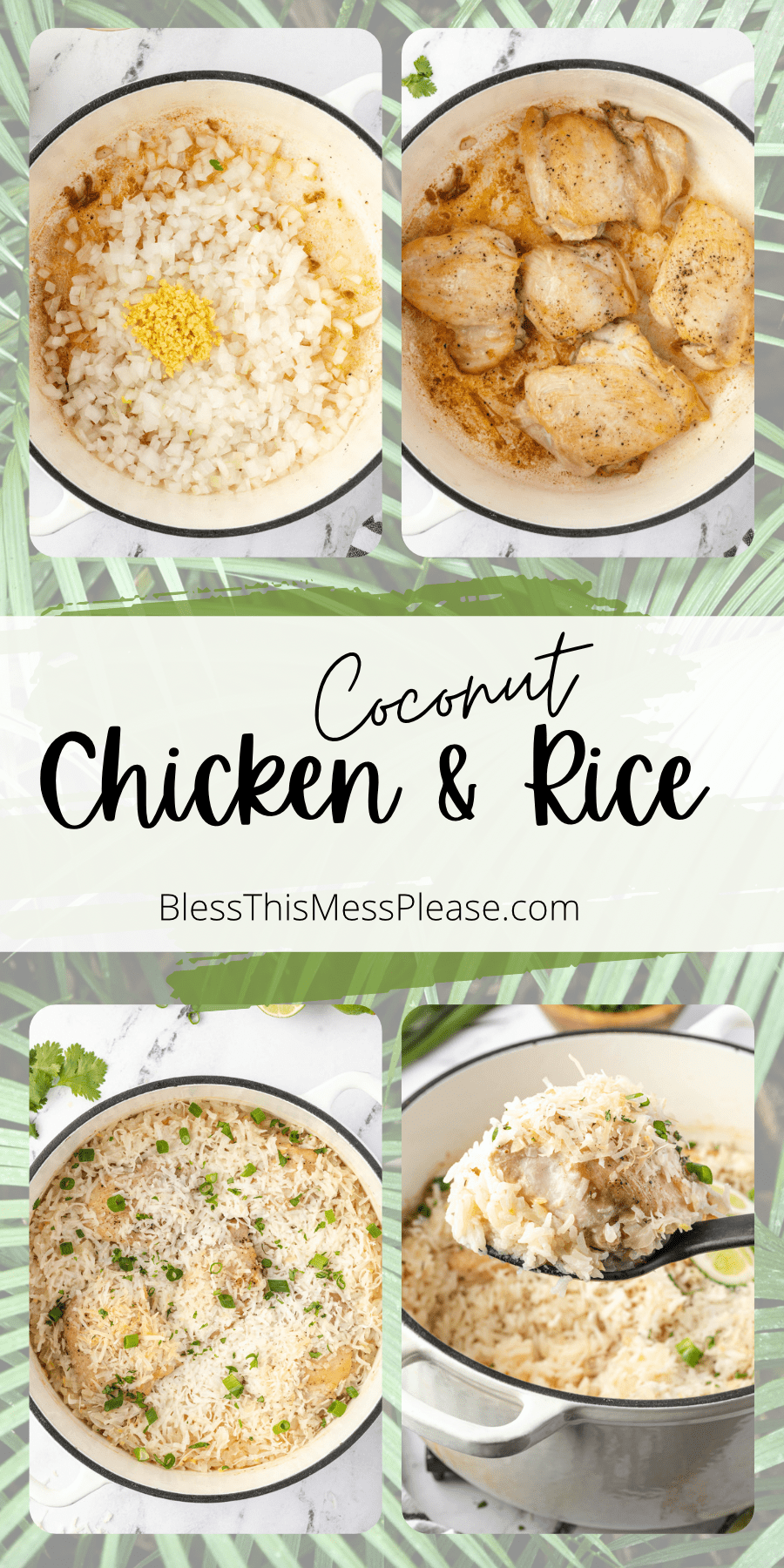 One Pot Coconut Chicken and Rice | Easy Chicken Dinner Recipe