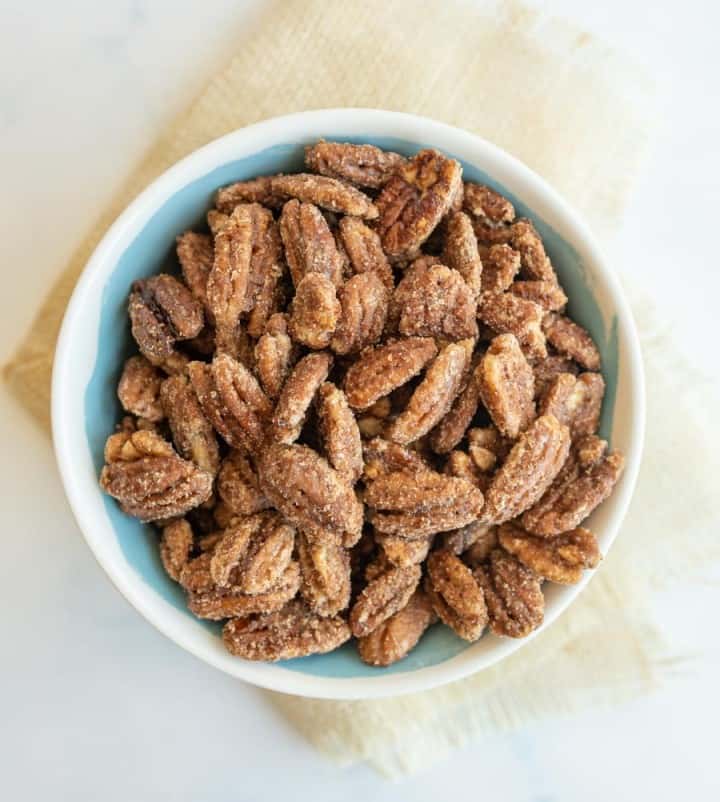 Maple Candied Pecans Bless this Mess