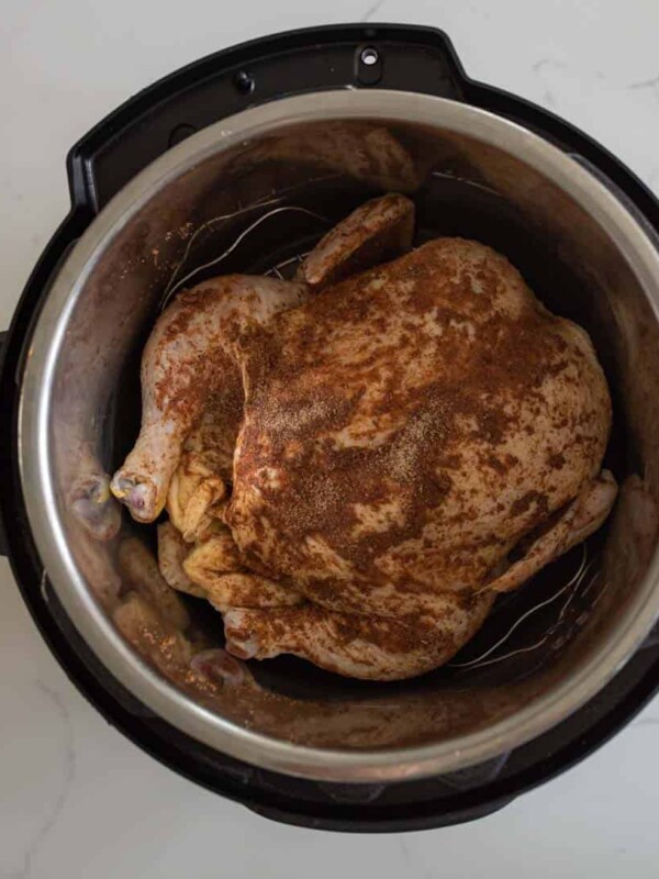 whole chicken in instant pot and seasoned