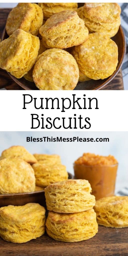 pin of pumpkin biscuits