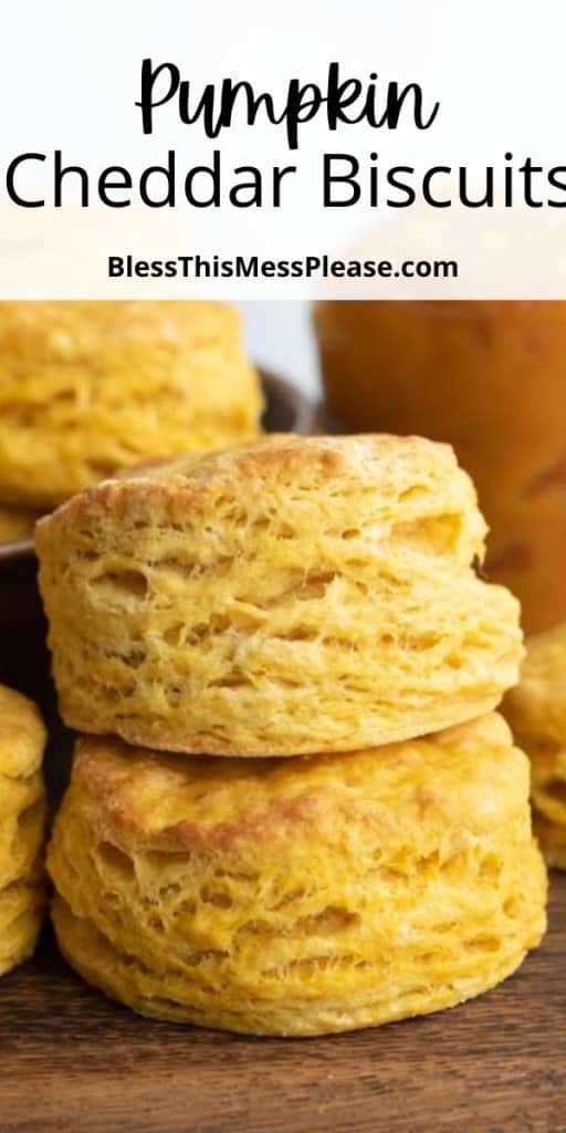 pin of pumpkin biscuits