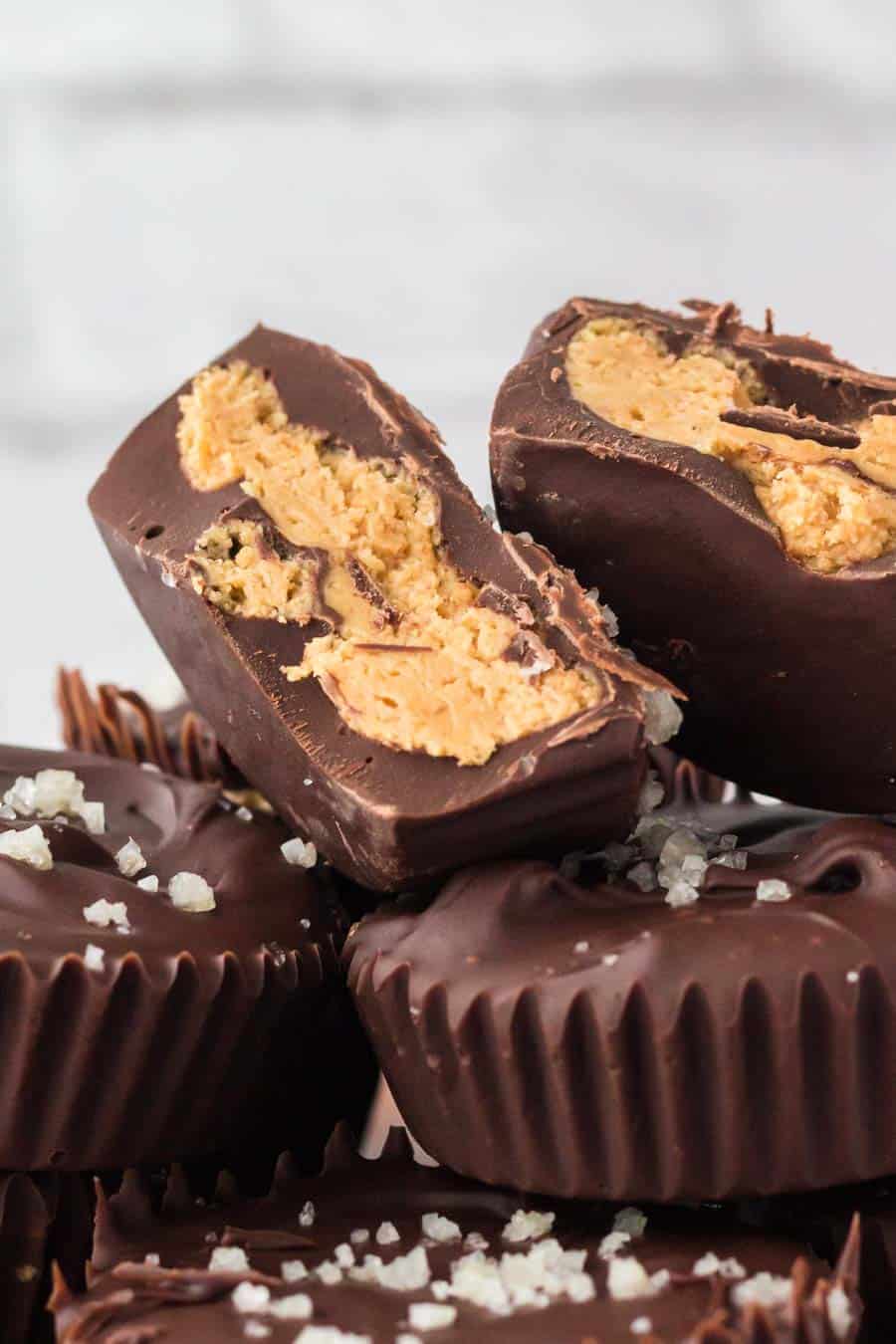 homemade chocolate peanut butter cups