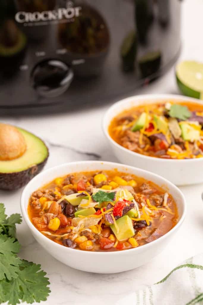 Slow Cooker Taco Soup - Crockpot Recipes for Two