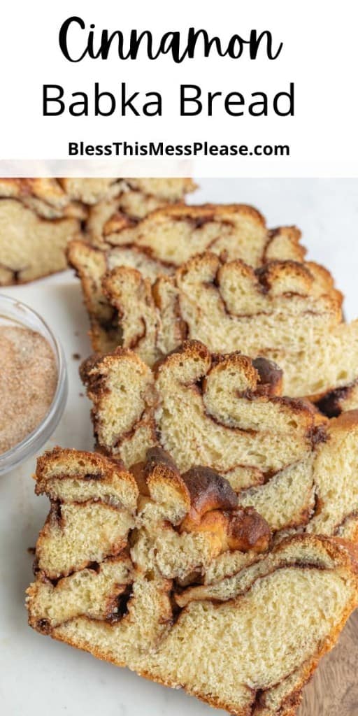 cinnamon babka pin with text