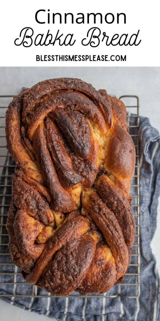 cinnamon babka pin with text