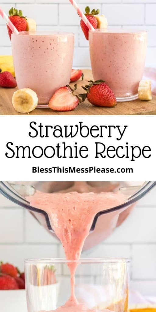 Pin for strawberry smoothies