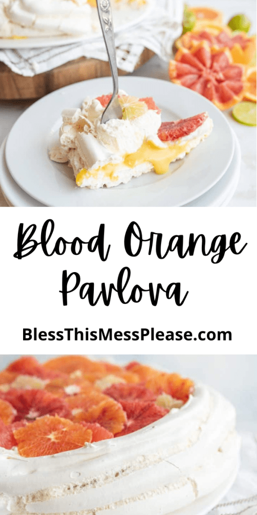pin for blood orange pavlova