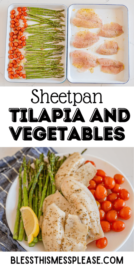 pin for sheet pan tilapia and vegetable dinner