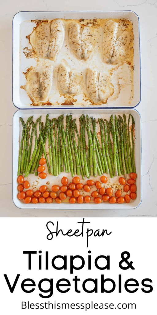 pin for sheet pan tilapia and vegetable dinner