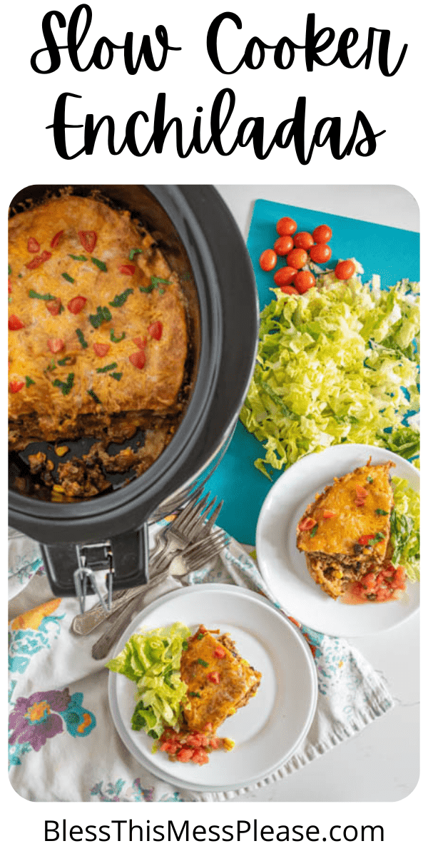 Slow Cooker Beef Enchiladas — Bless this Mess