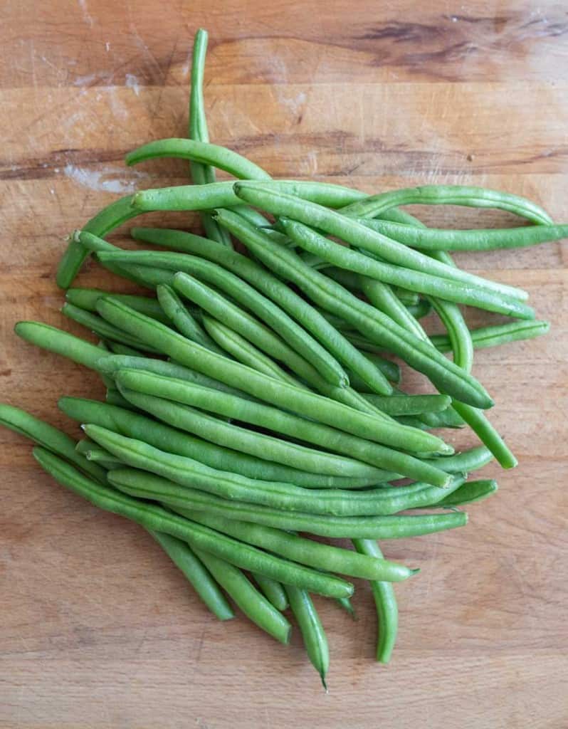 raw long green beans
