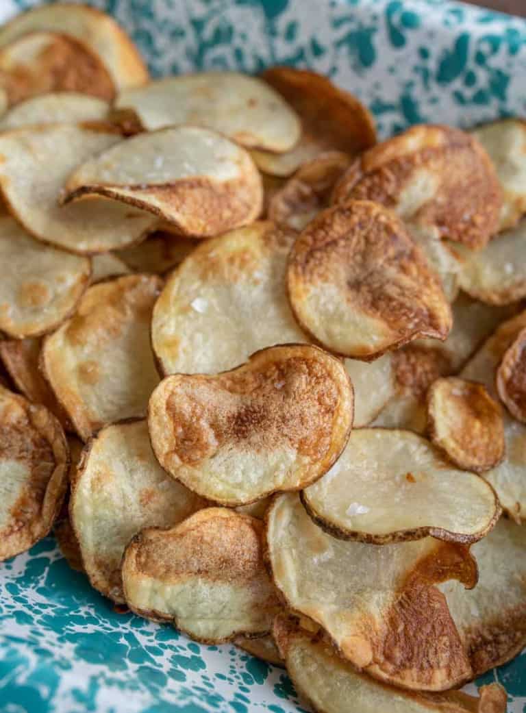 Air Fryer Potato Chips — Bless this Mess