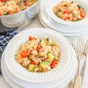 chicken and rice with zucchini