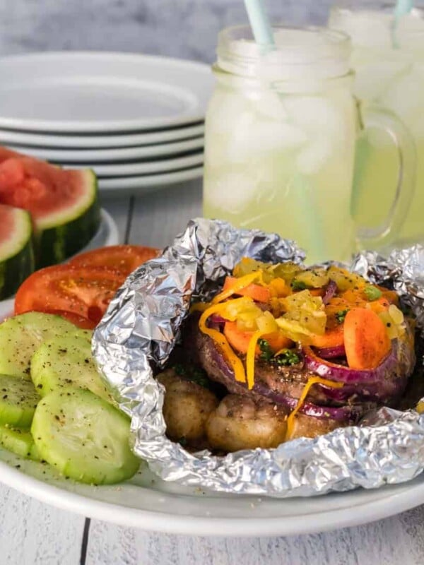 hamburger tin foil packet dinner